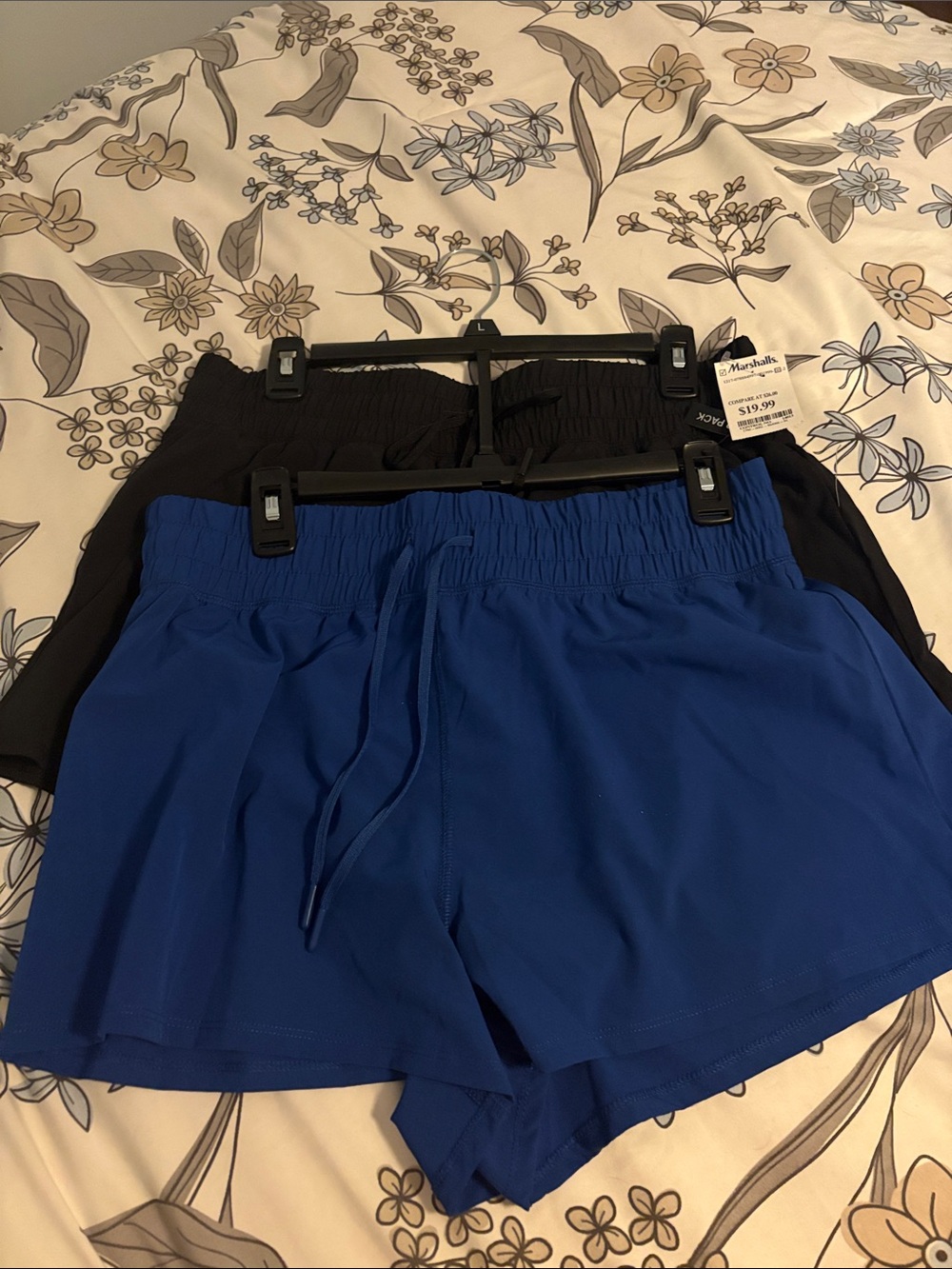 Marshalls Women’s Athletic Shorts - Royal Blue & Black